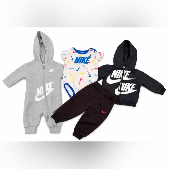 Nike Other - Nike Baby 4-Piece Set in Gray, Black, White & Multicolor
